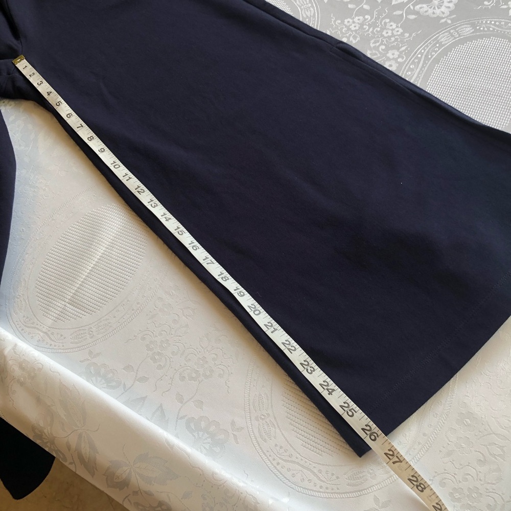 A/ X Armani Exchange Navy Blue Wide-Leg Slide-Bottom Lounge Pants Women’s Size S - Picture 14 of 16